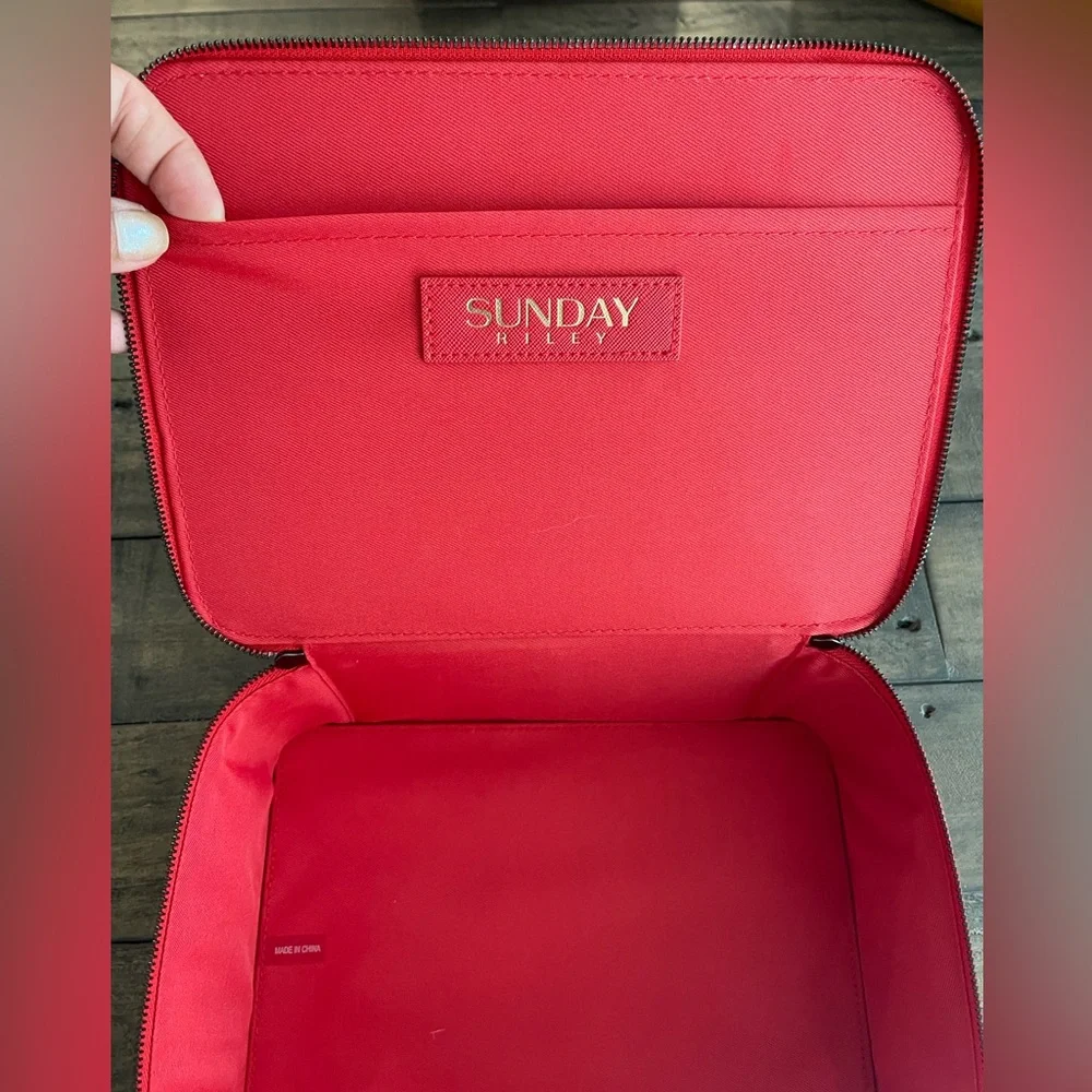 Sunday Riley Red Cosmetic Case - Picture 3 of 5